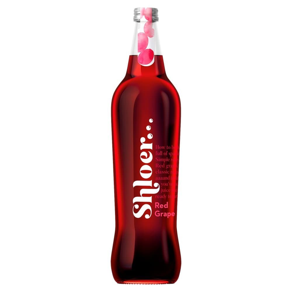 Shloer Red Grape Sparkling Juice Drink
