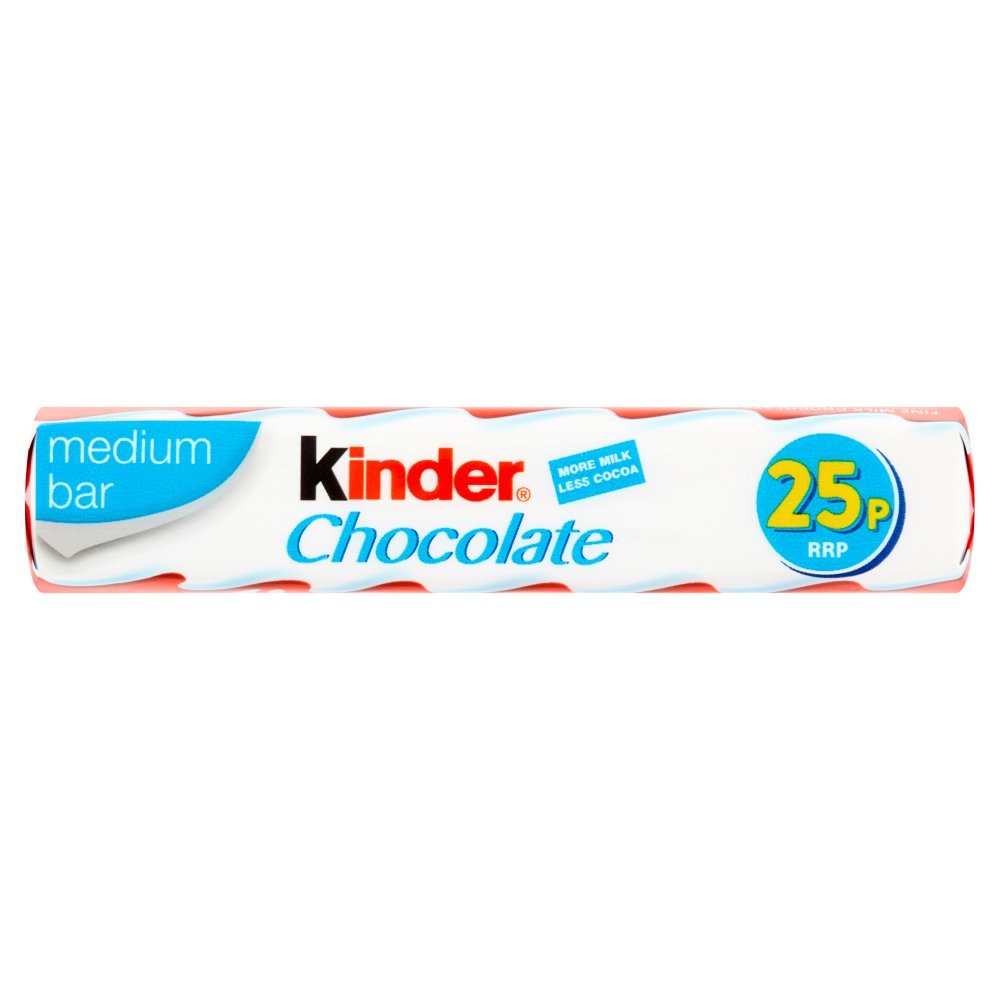 Kinder Medium Chocolate Single Bar 21g