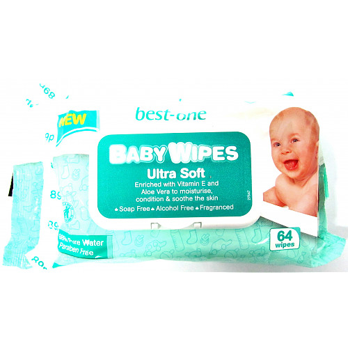 Best-One 64 Baby Wipes Ultra Soft