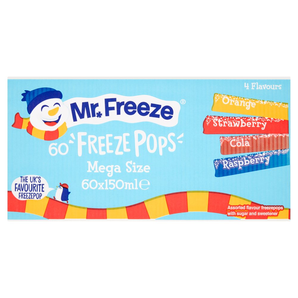Mr. Freeze Freeze Pops Mega Size 60 x 150ml