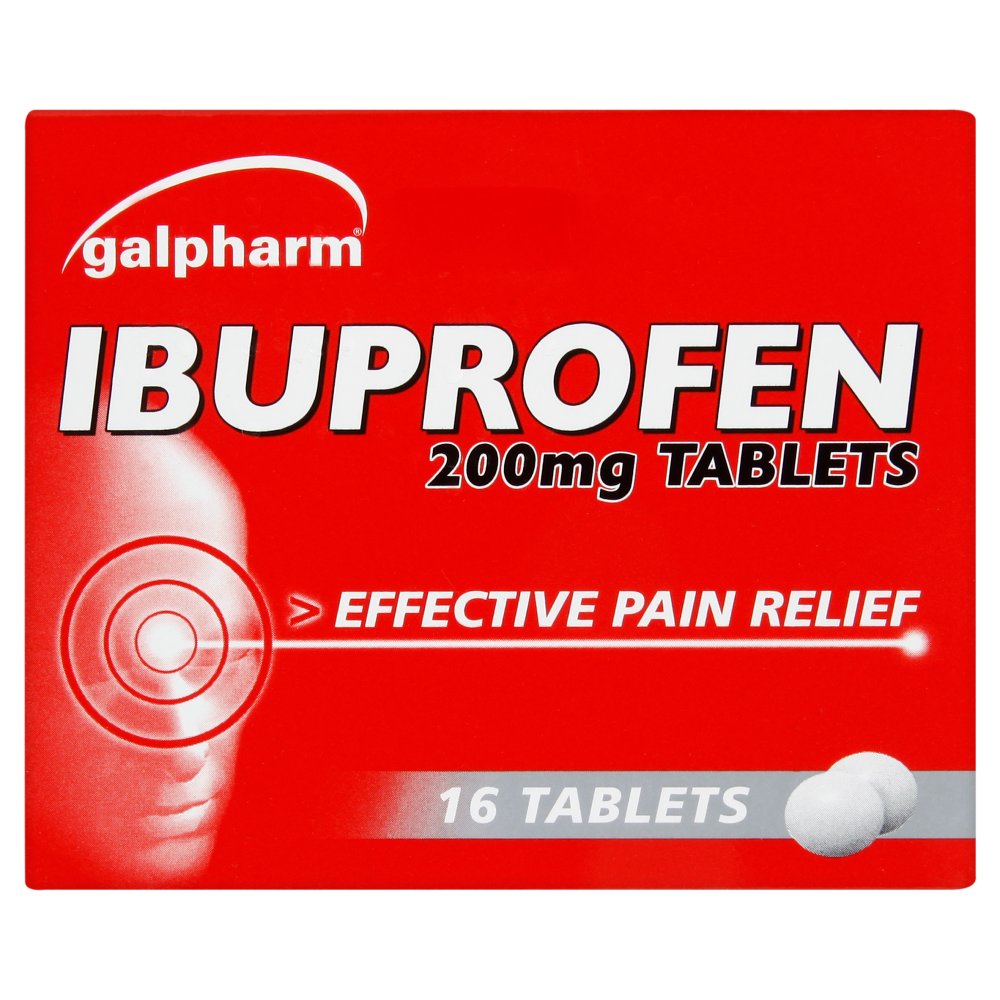 Galpharm Ibuprofen 200mg Coated Tablets 16 Tablets