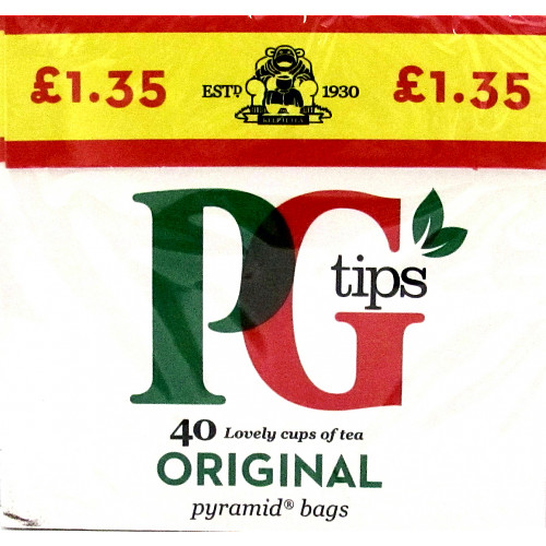 PG tips 40s Pyramid Teabags 116g