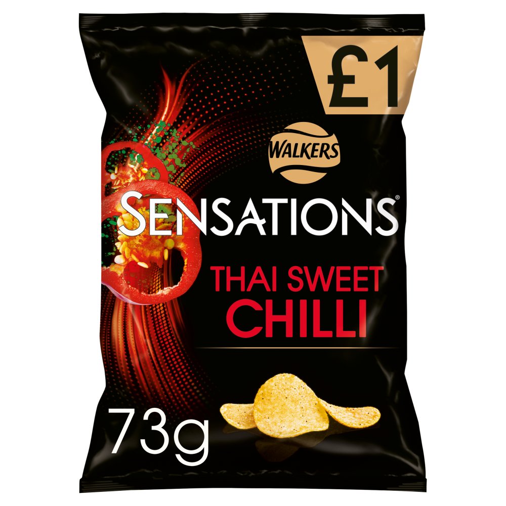 Sensations Thai Sweet Chilli Crisps £1 PMP 73g