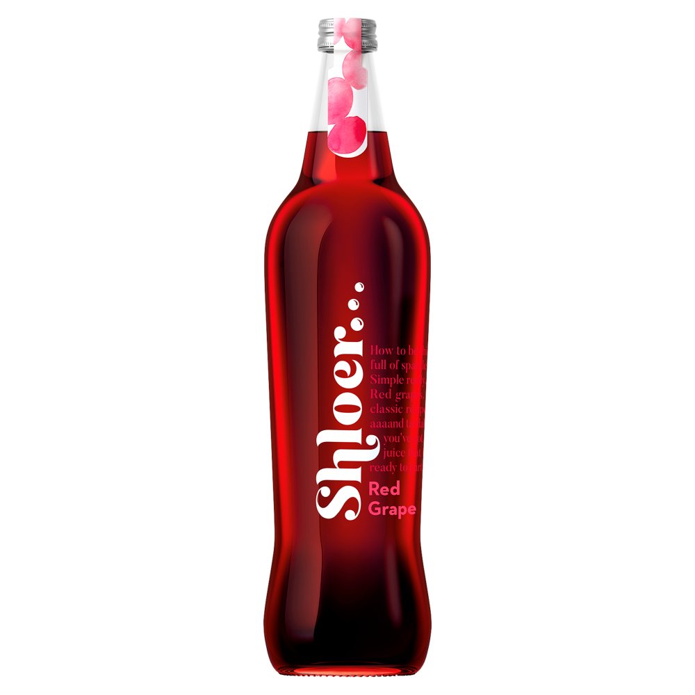 Shloer Red Grape Sparkling Juice Drink