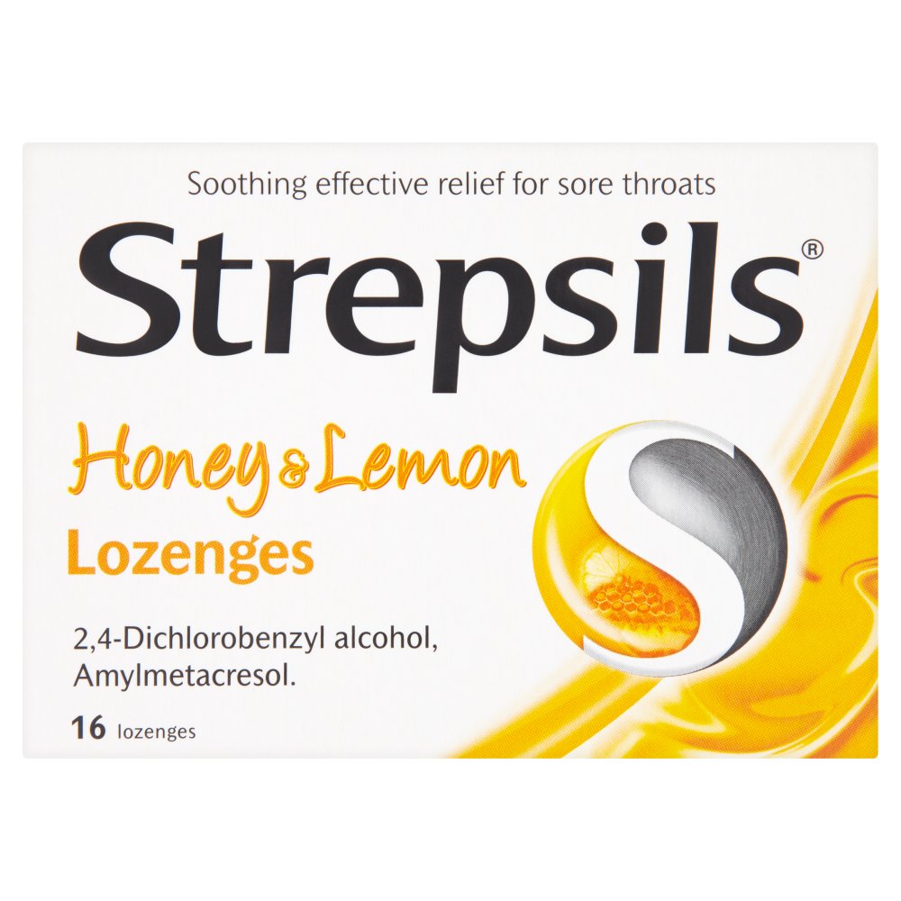 Strepsils Honey & Lemon Lozenges 16 Lozenges